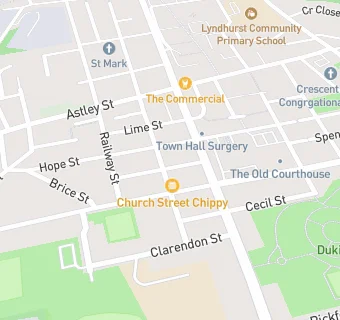 map for Church Street Chippy