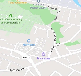 map for Morrisons Supermarket