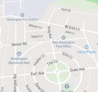 map for Rossington Vape