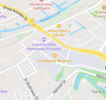 map for Cloudwater Brewery also T/as Tap Room & Barrel Store