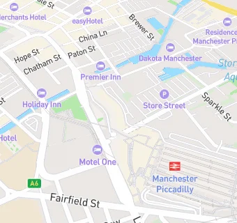 map for Piccadilly Tap