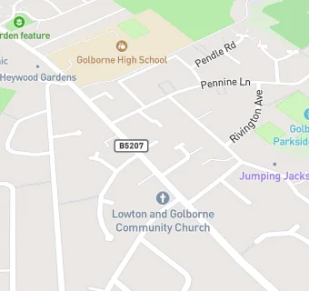 map for Golborne Fry