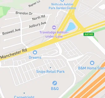 map for Costa Coffee Drive Thru