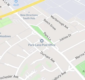 map for Park Lane Post Office