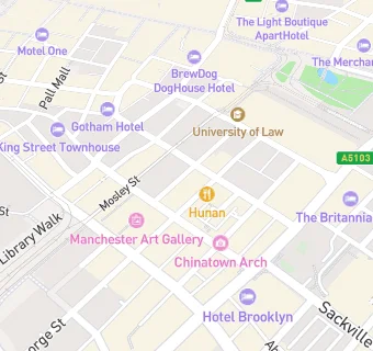 map for Manchester Chinese Restaurant