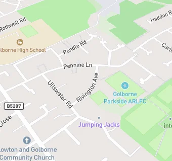 map for Golborne Parkside Sports & Community Club,