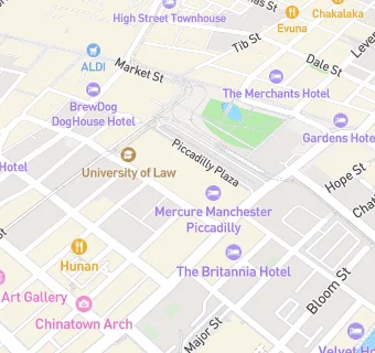 map for Mercure Manchester Piccadilly