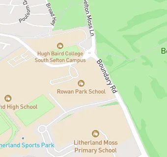 map for South Sefton College