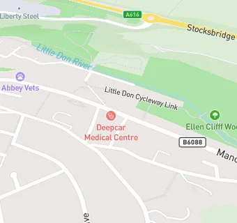 map for Deepcar Medical Centre