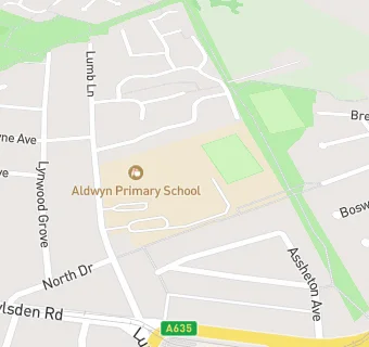 map for Hawthorns School