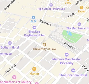 map for Cafe 1876 - University of Law