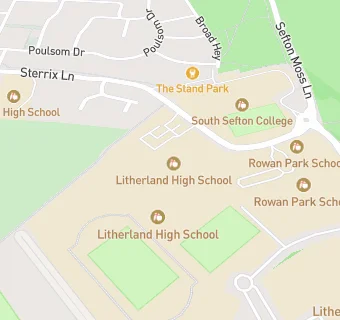 map for Litherland High School