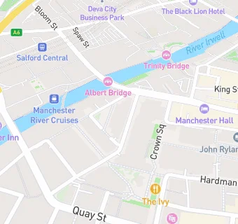 map for Manchester Civil Justice Centre also T/as S & J Catering