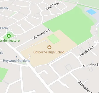 map for Golborne High School