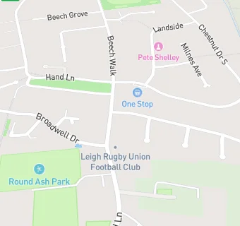 map for Leigh Rugby Union Football Club