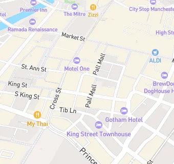 map for King Street Gym