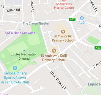 map for St Andrews CE School Breakfast Club