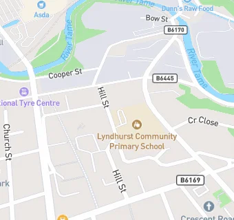 map for Lyndhurst Community Primary School