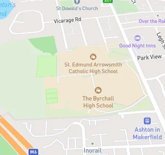 map for The Byrchall High School