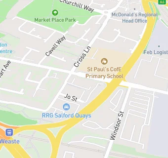 map for St Paul's CE Primary School Kitchen