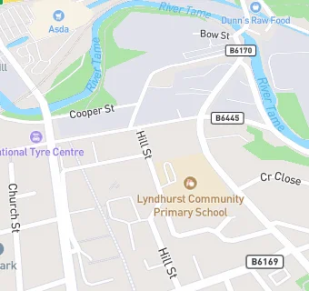 map for Waterfall Elior At Lyndhurst Primary School