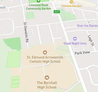 map for ST Edmund Arrowsmith High School