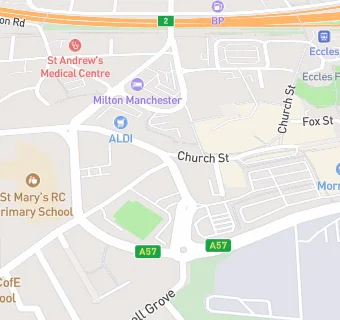 map for Mydentist, Church Street, Eccles