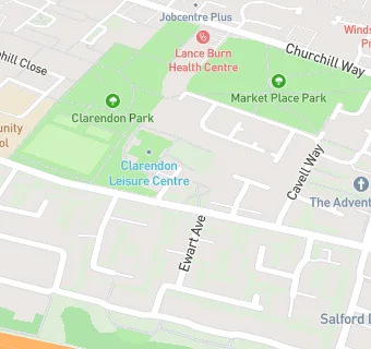 map for Salford Arts Theatre