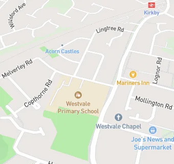 map for Westvale Primary School