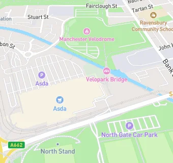 map for Asda Supermarket