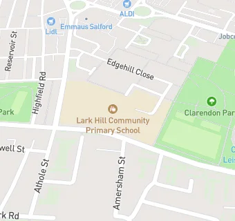 map for Lark Hill Community Primary School