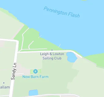 map for Leigh and Lowton Sailing Club Cafe