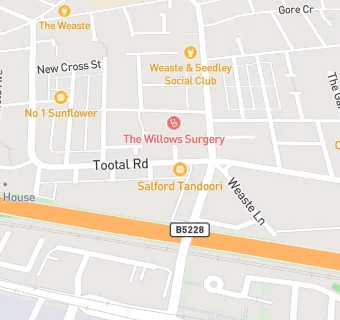 map for Salford Tandoori