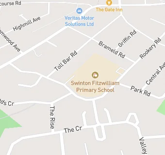 map for Swinton Fitzwilliam Primary School