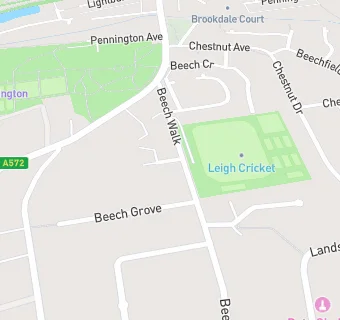 map for Leigh Cricket, Tennis & Bowling Club