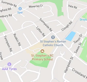 map for St Stephen's RC Primary School