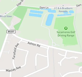 map for Sycamore Golf Centre