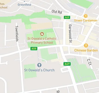 map for St Oswalds Catholic Club