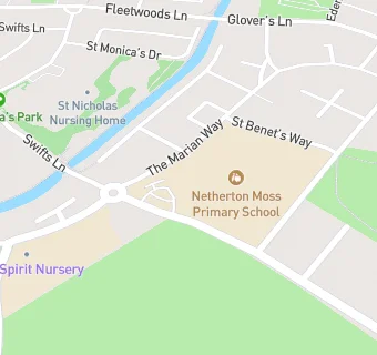 map for Netherton Moss Primary School