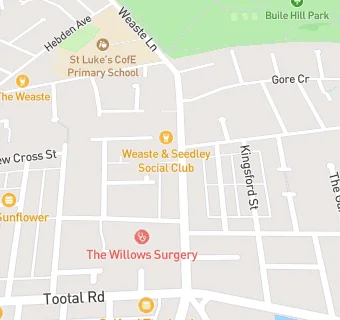 map for Weaste & Seedley Social Club