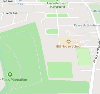 map for Hill House School