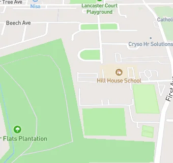 map for Hill House School