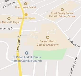 map for Sacred Heart Catholic Academy