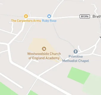 map for Westwoodside Church of England Academy