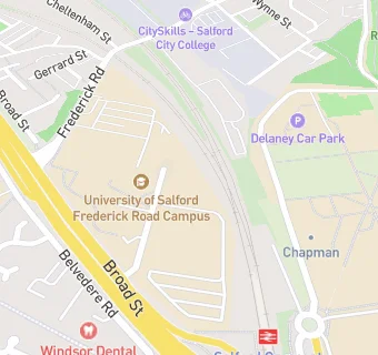 map for Busy Bees at The University of Salford