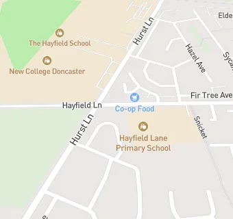 map for Hayfield Lane Primary School