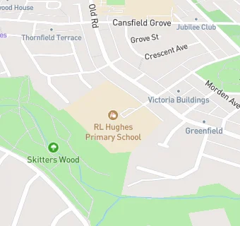 map for R L Hughes Primary School