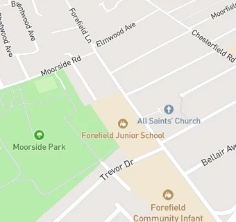 map for Forefield Junior School