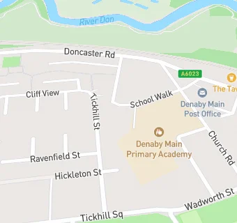 map for Denaby Main Primary School Community School Hub