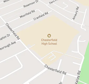 map for Chesterfield High School